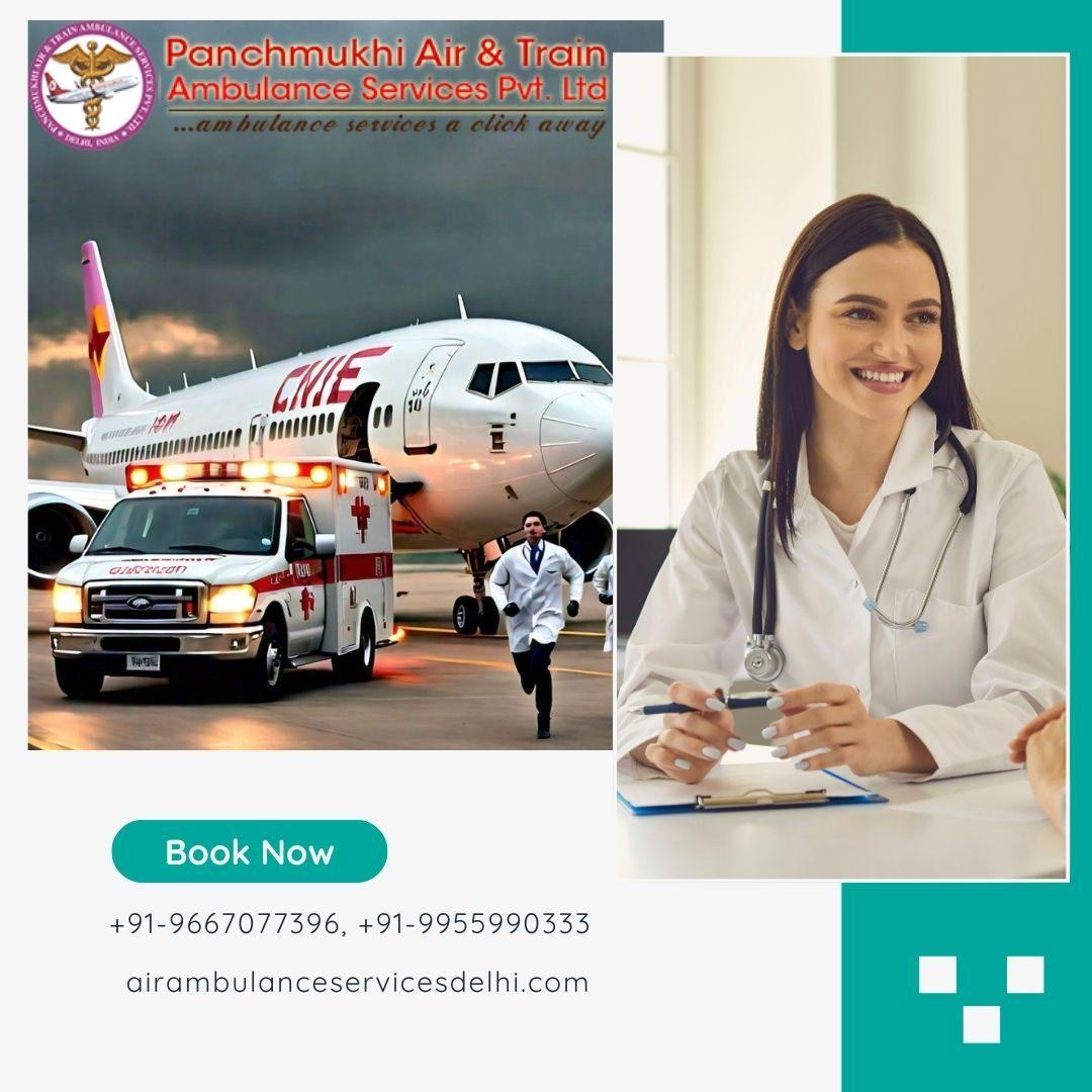 Book Panchmukhi Train Ambulance Service in Nagpur for 24*7 support