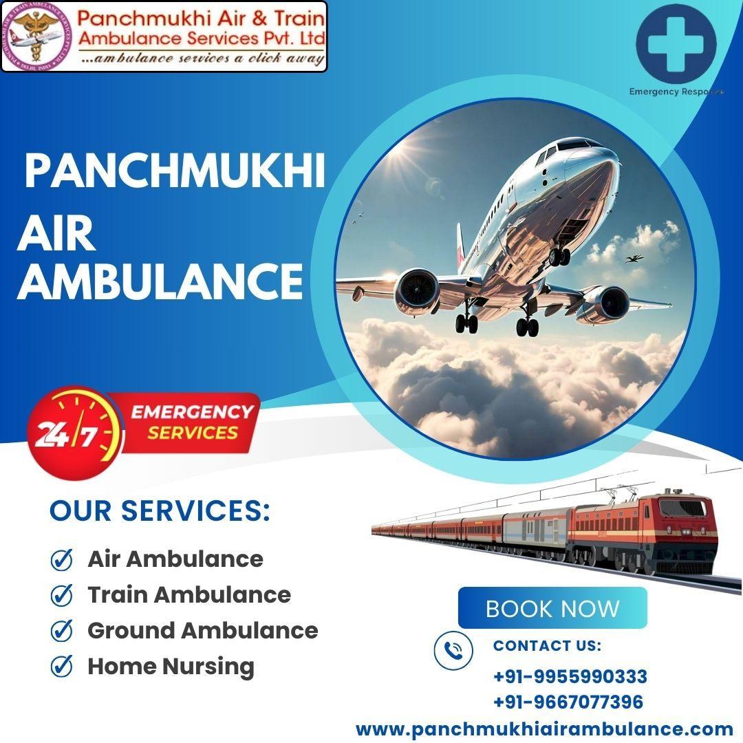 Book ICU-Based Panchmukhi Air Ambulance Services in Bangalore with Medical