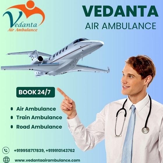 Book Superlative Vedanta Air Ambulance in Jamshedpur with Full ICU Facility