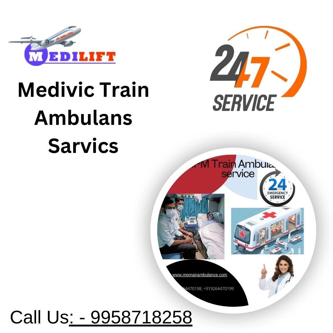 For well-priced  Medilift Train Ambulance in Kolkata