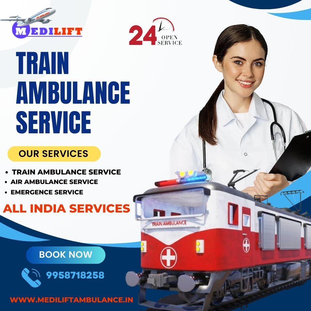 Comfort of the  of Medilift Train Ambulance in Guwahati 