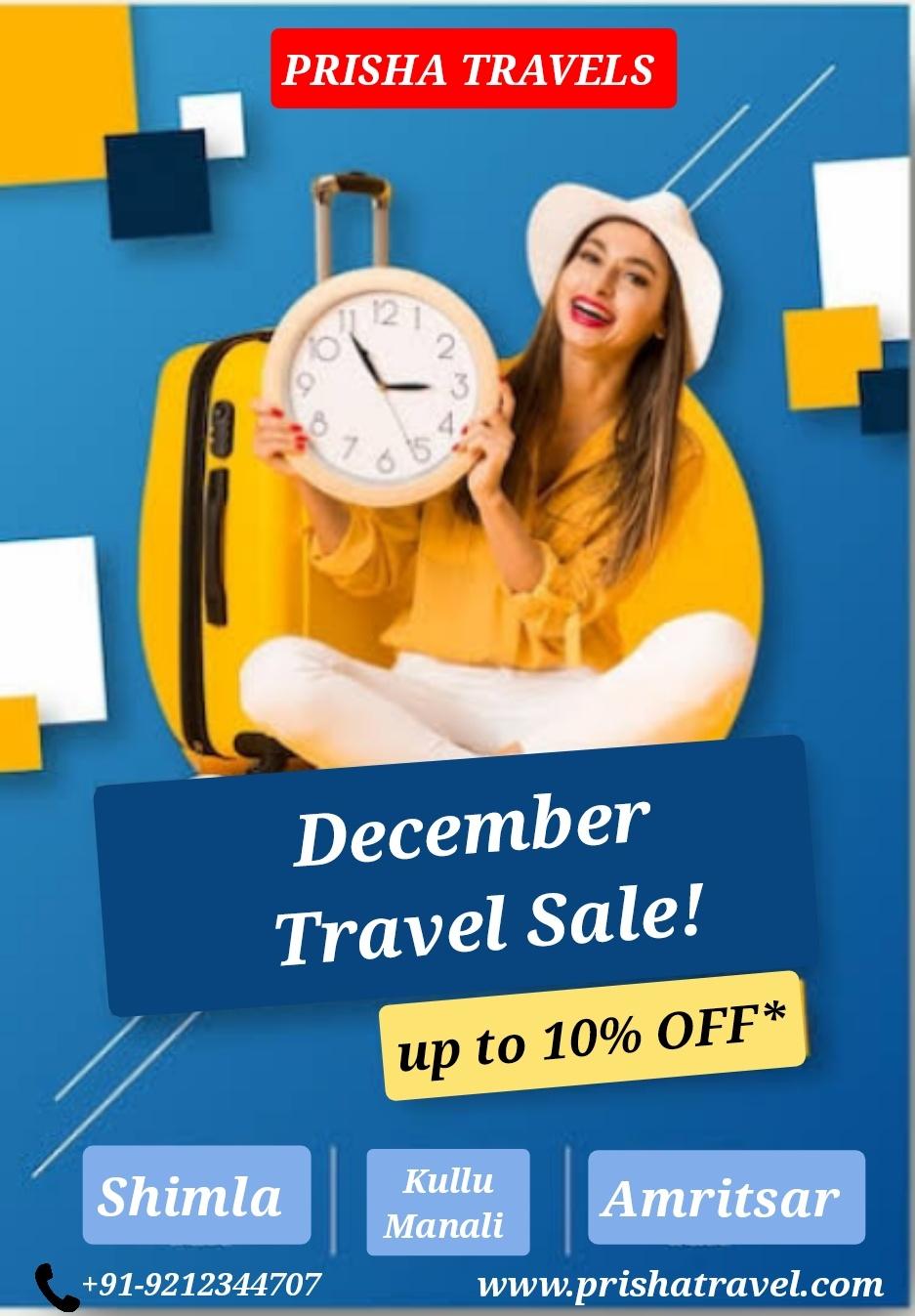 December travel sale with Prisha Travels 