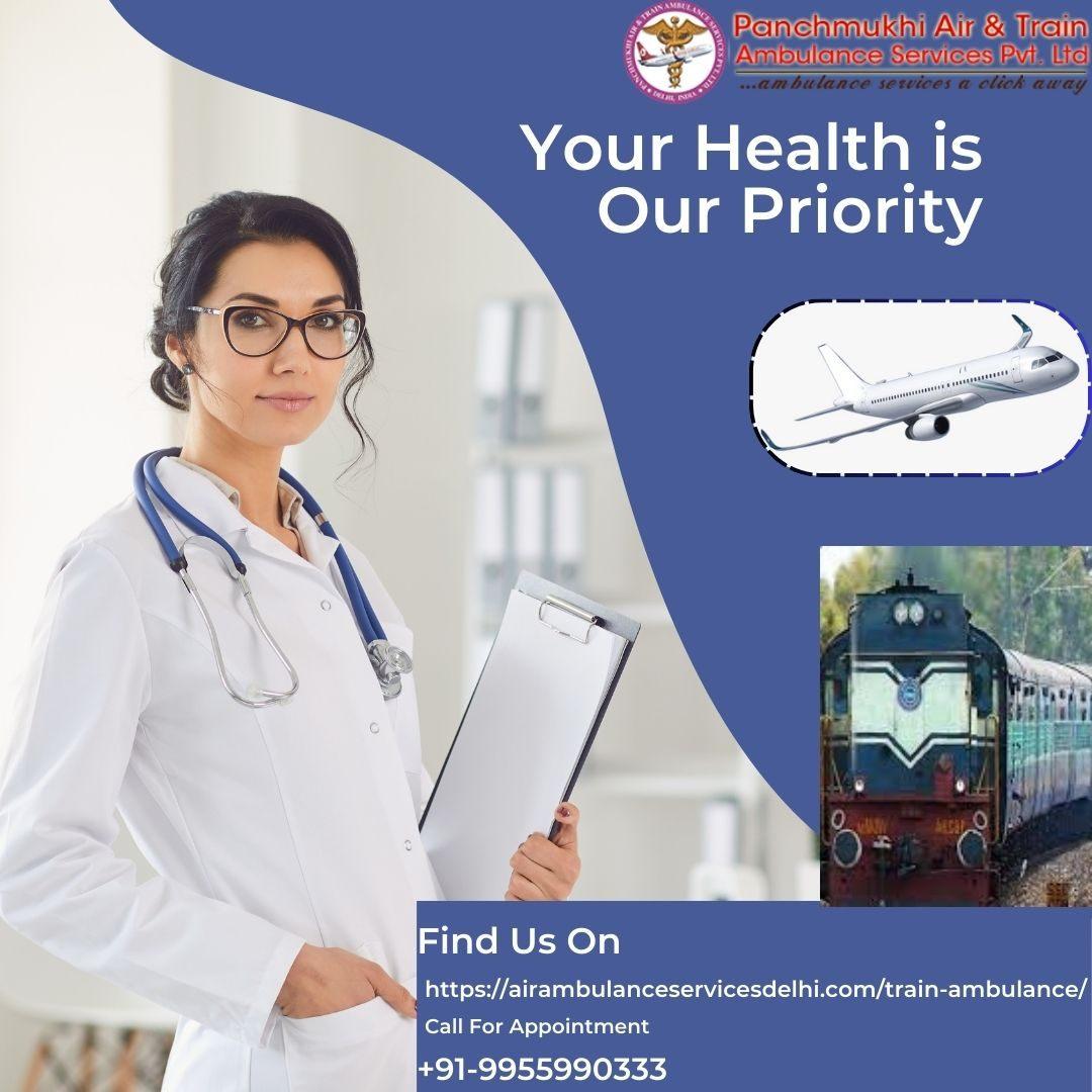 Use Panchmukhi Train Ambulance Service in Kochi for 24/7 support