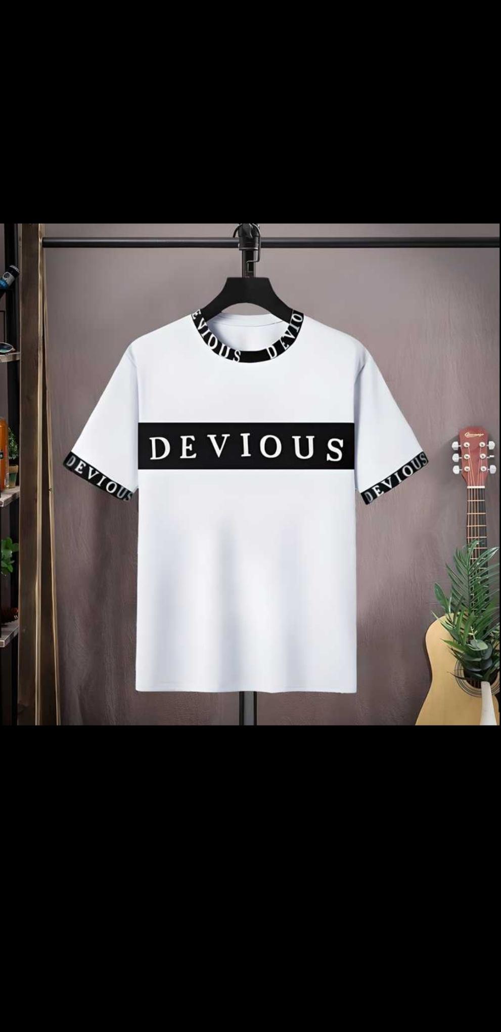 Cotton Blend Printed Full Sleeves Mens Round Neck T-Shirt