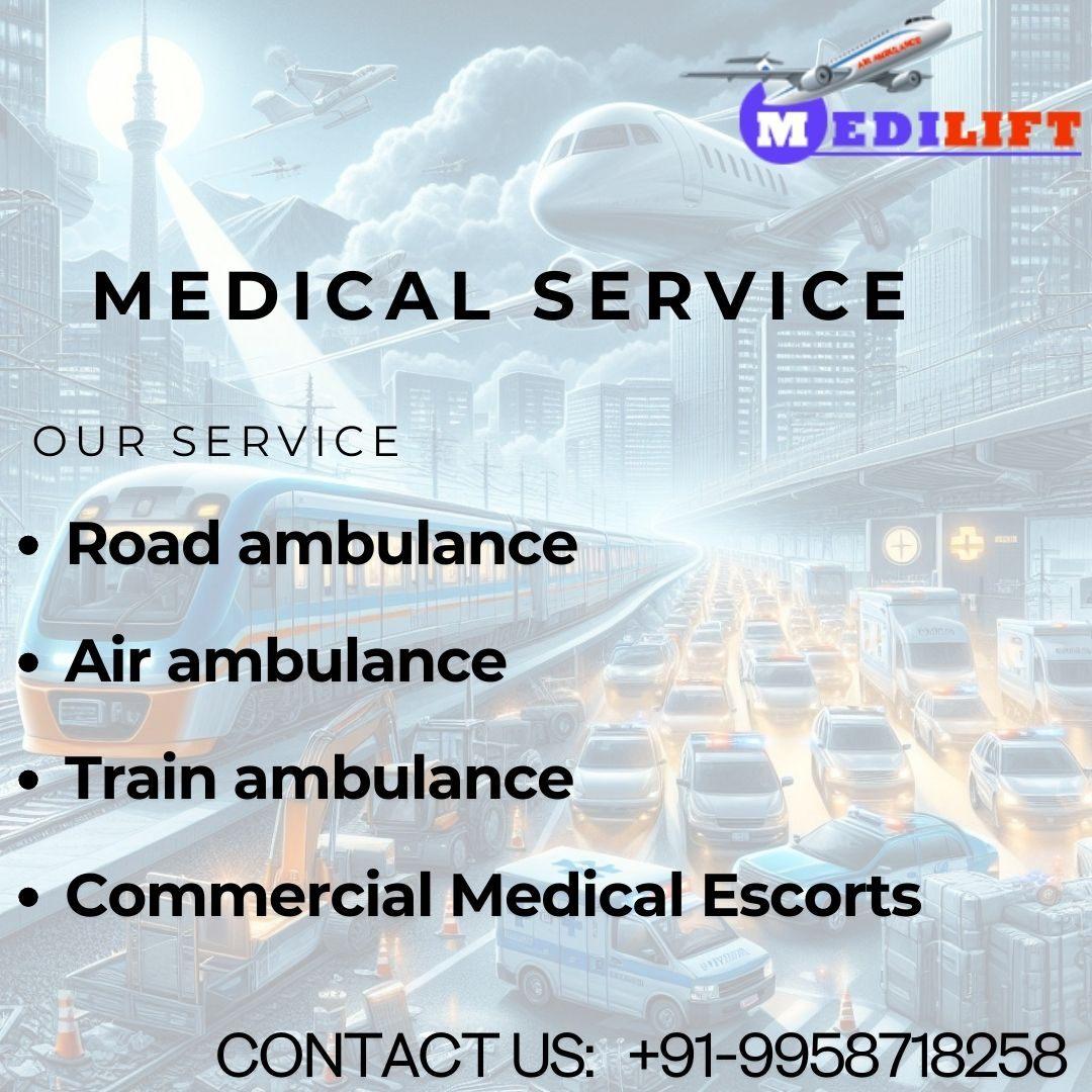 Take advantage of Medilift Train Ambulance Service in Guwahati