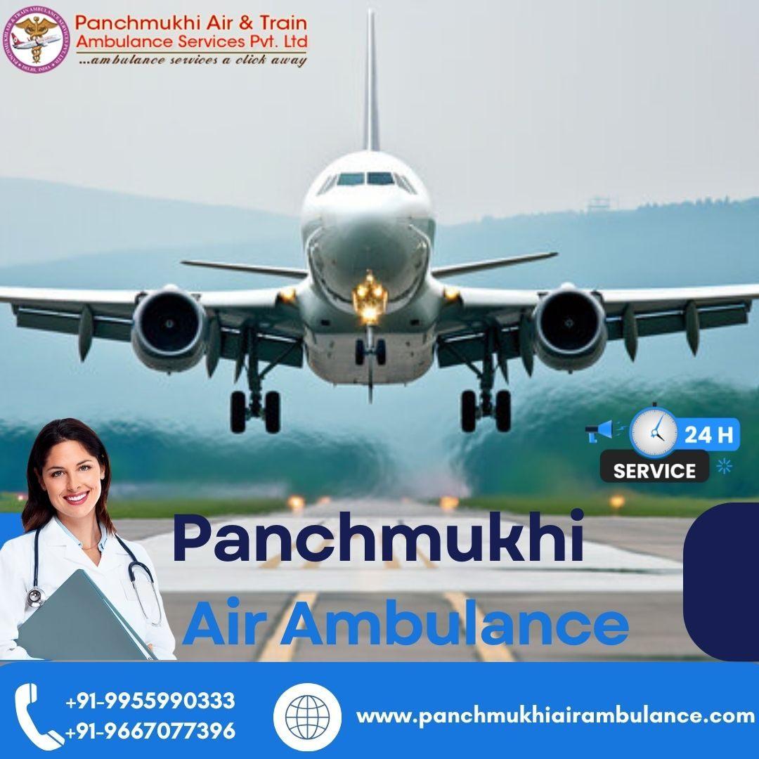 With Ventilator Get Panchmukhi Air and Train Ambulance Services in Siliguri