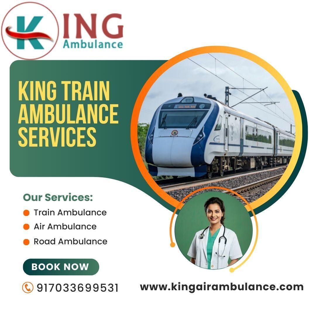 For Patient Transfer with Rapid Speed Book King Train Ambulance in Guwahati