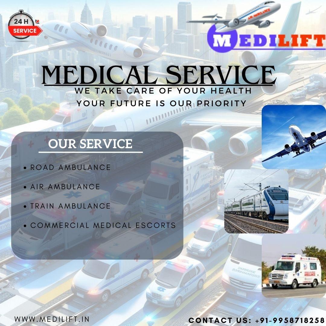 Medilift Train Ambulance in Patna Offers Specialized Medical Care during Journey