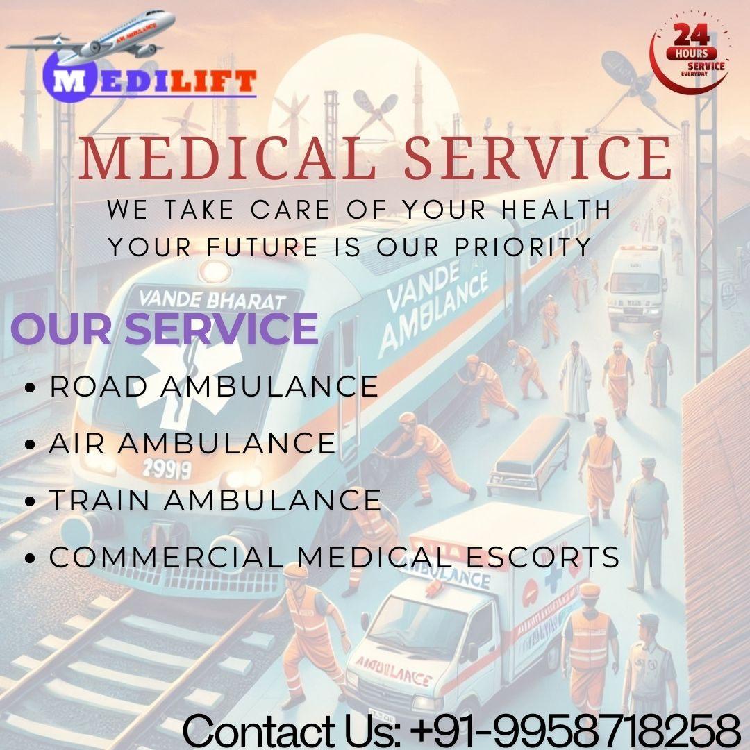 Medilift Train Ambulance in Ranchi Provides Fastest Possible Relocation
