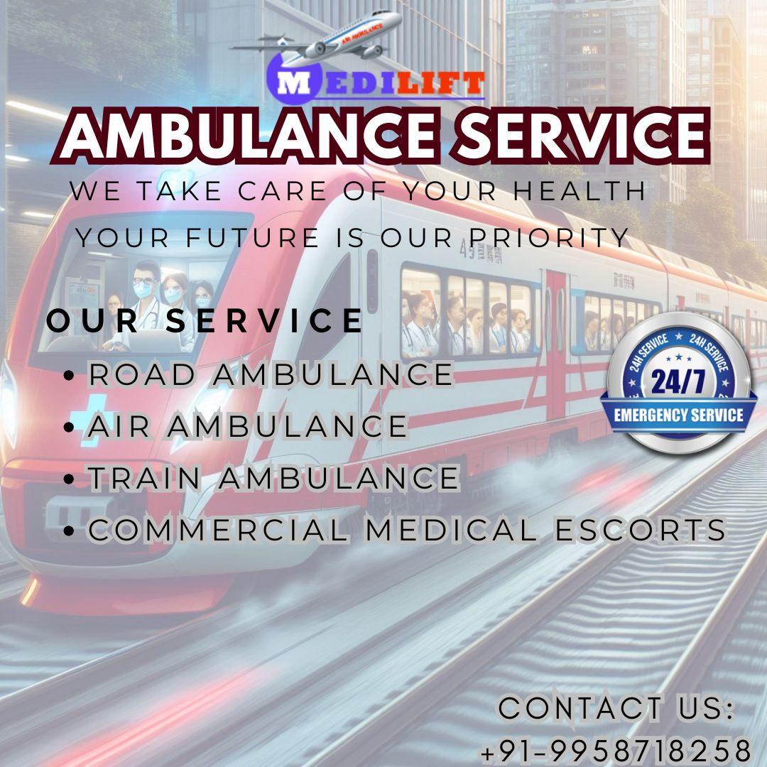 Effortless Patient Relocation with Medilift Train Ambulance Service in Guwahati