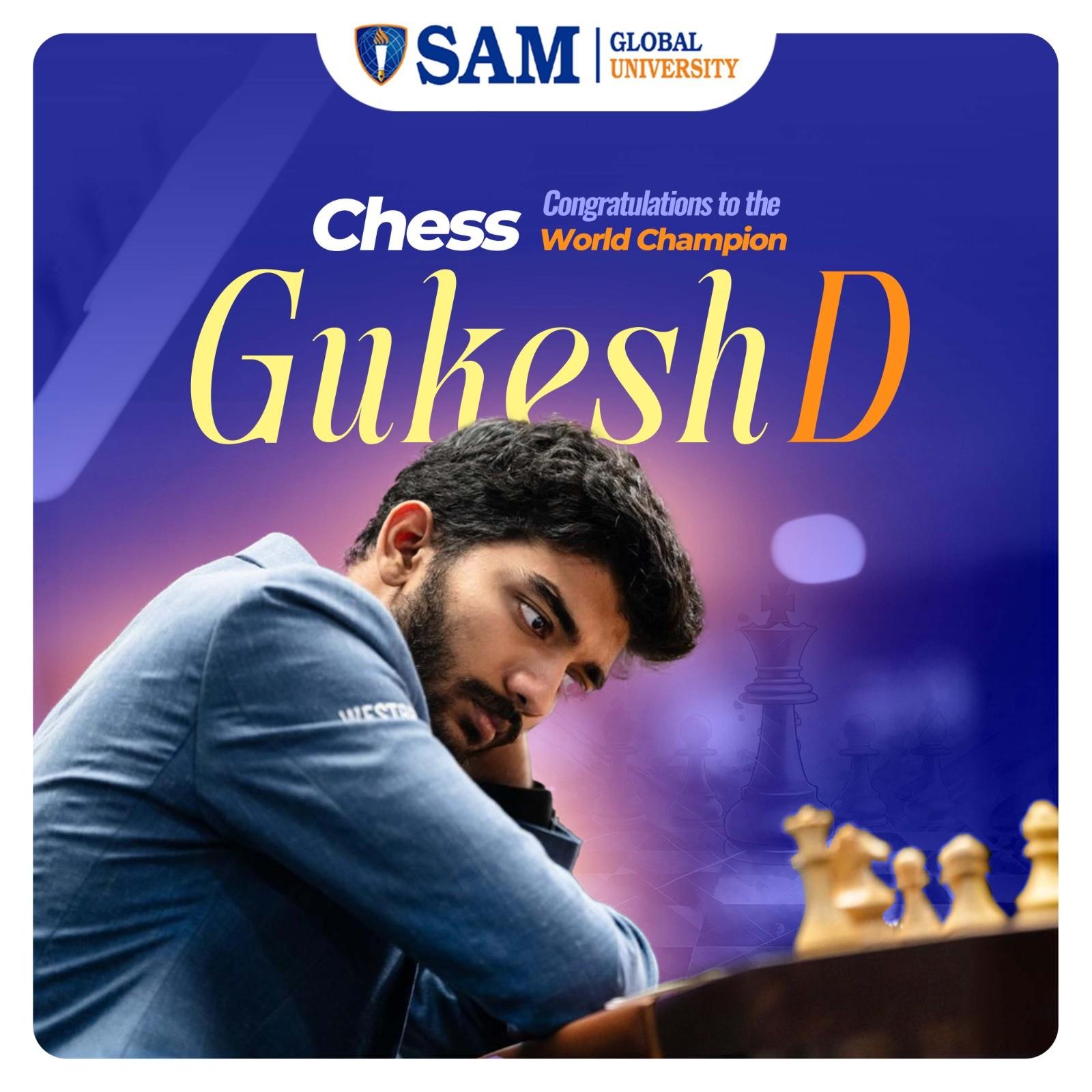 Hats off to @gukesh D the champion