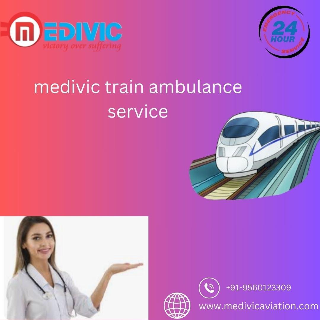 Medivic Aviation Train Ambulance Service in Kolkata provides 