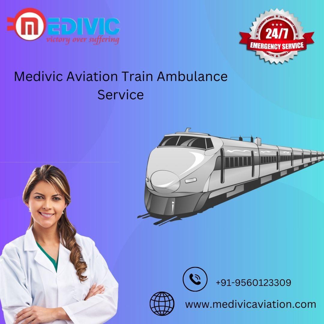 Medivic Aviation Train Ambulance Service in Patna  from you can transport