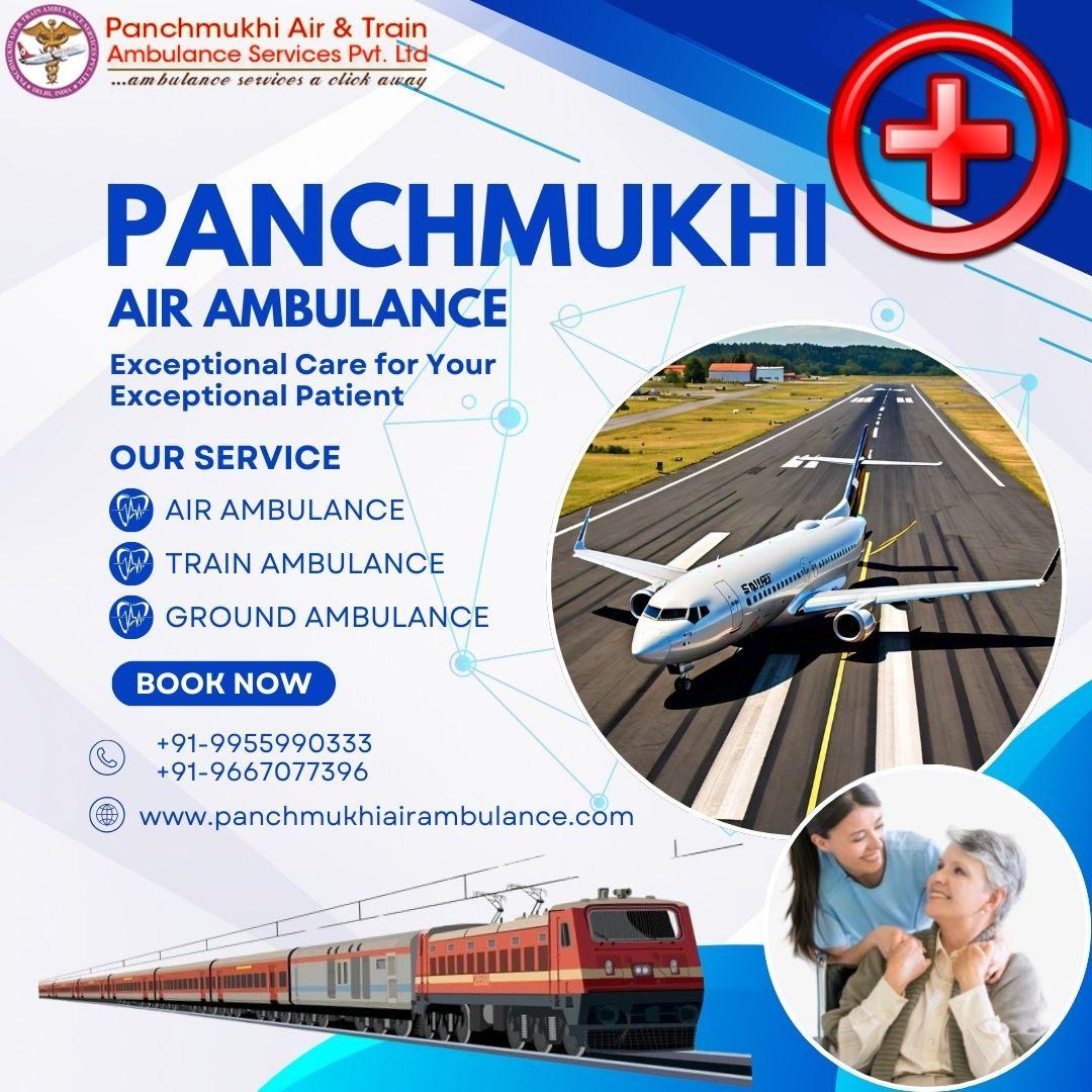 Hire Panchmukhi Air and Train Ambulance Services in Patna with Beneficial Aid