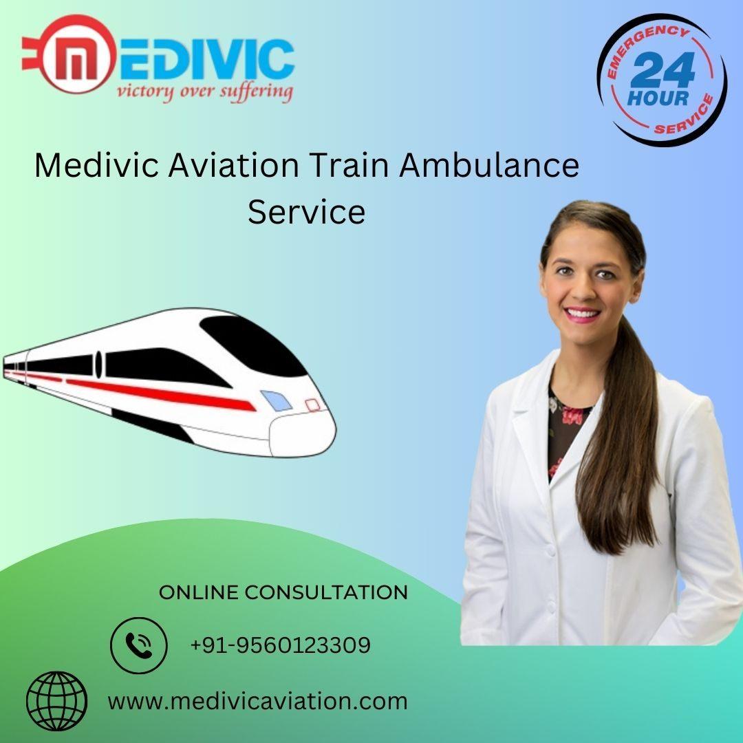 Medivic Aviation Train Ambulance Service in Patna to shift your injured patient