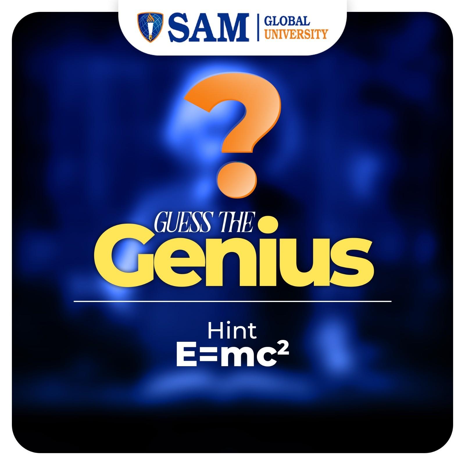 Do you recognize this GENIUS? 