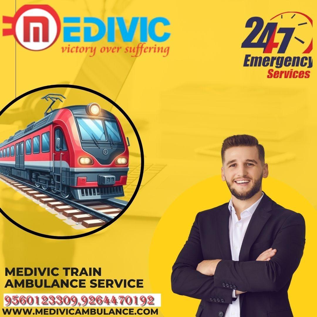 Medivic Train Ambulance in Ranchi Provides 24/7 Medical Transfer Service