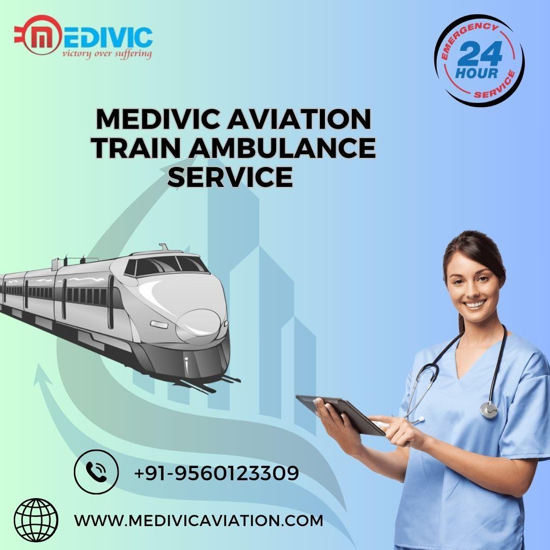 Medivic Aviation Train Ambulance Service in Patna Offers Constant Care on a Trip