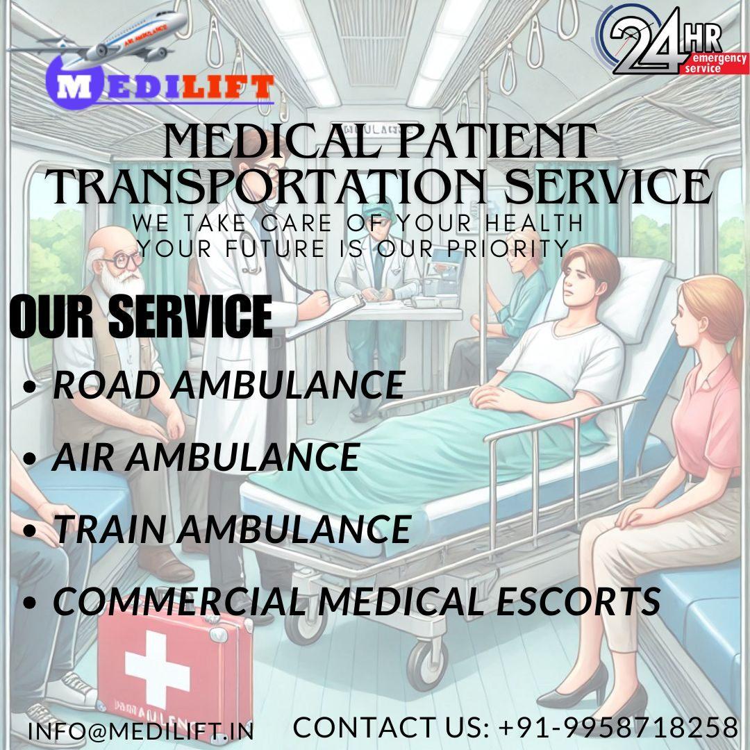 Medilift Train Ambulance Service in Patna Records Every Patient's Need