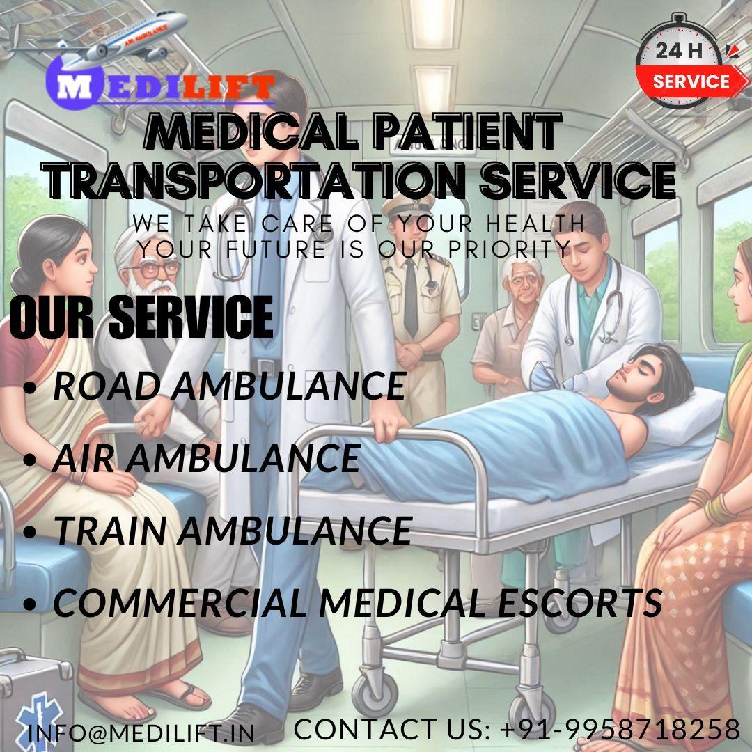 Medilift Train Ambulance in Guwahati is a Beneficial Option for Emergencies