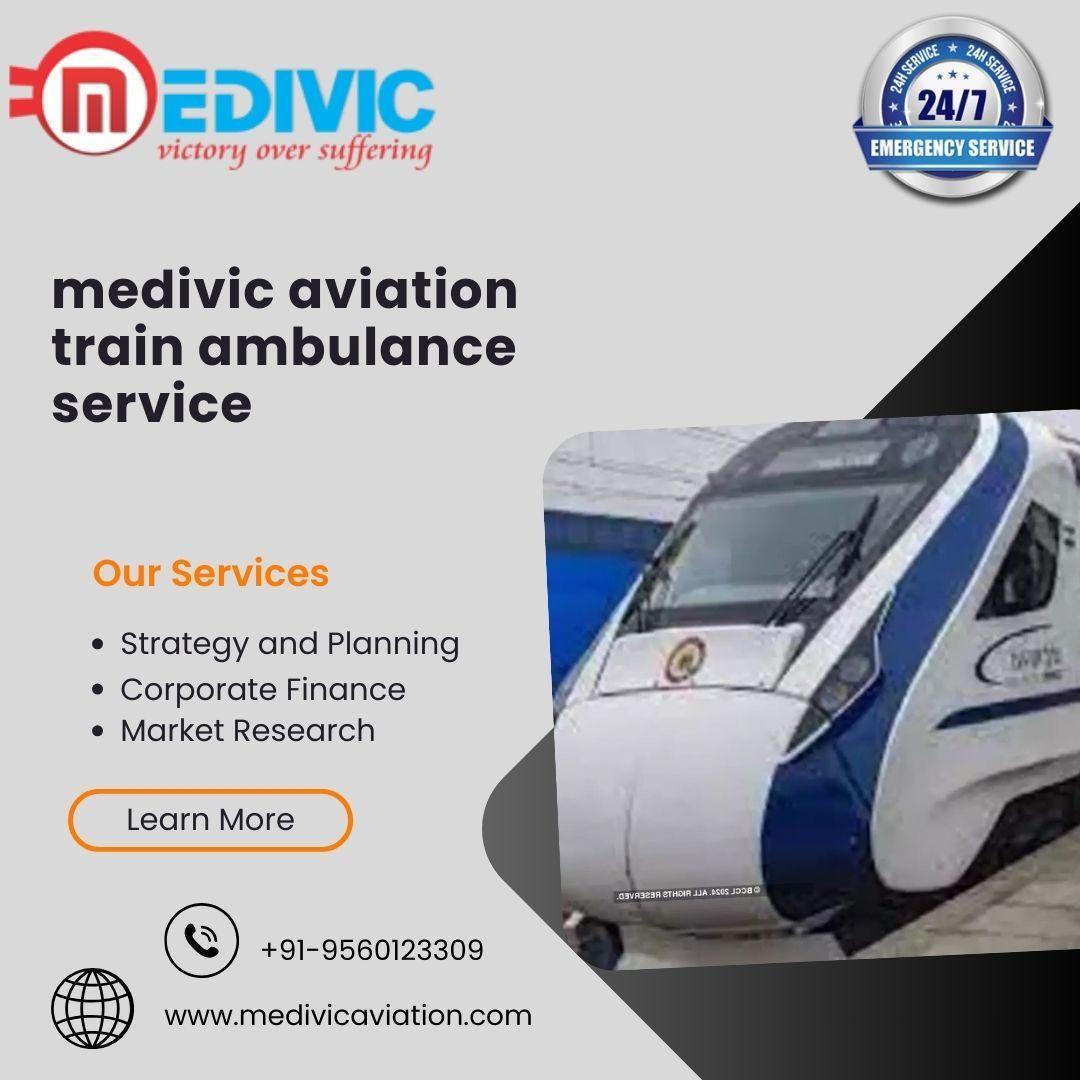 Medivic aviation Train Ambulance Service in Mumbai Comes with High-level