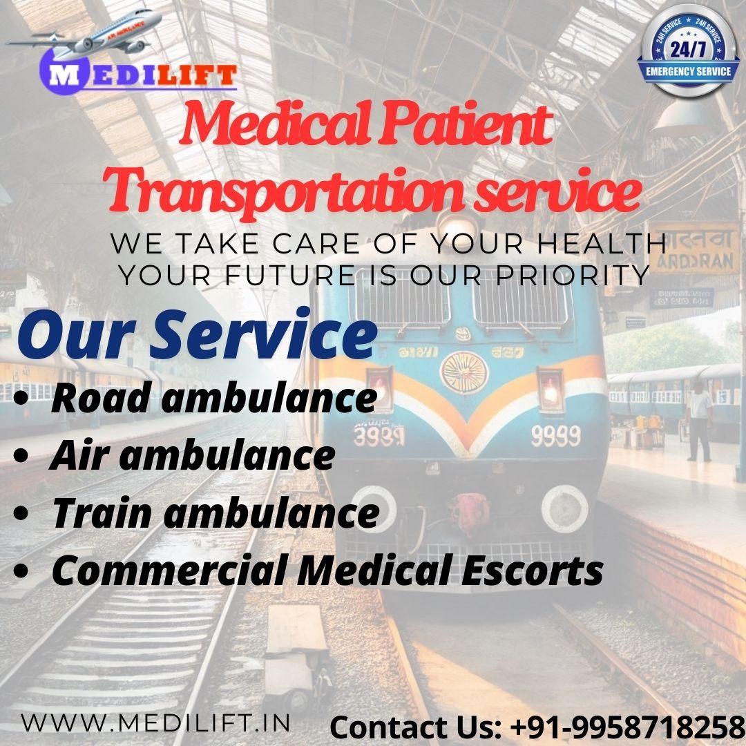Choose Medilift Train Ambulance in Guwahati for any medical needs 
