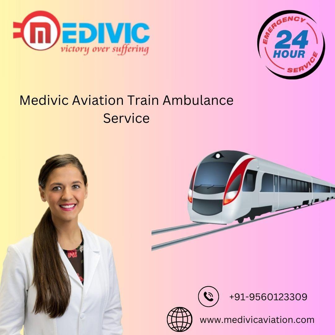 Medivic Aviation Train Ambulance Service in Raigarh Provides