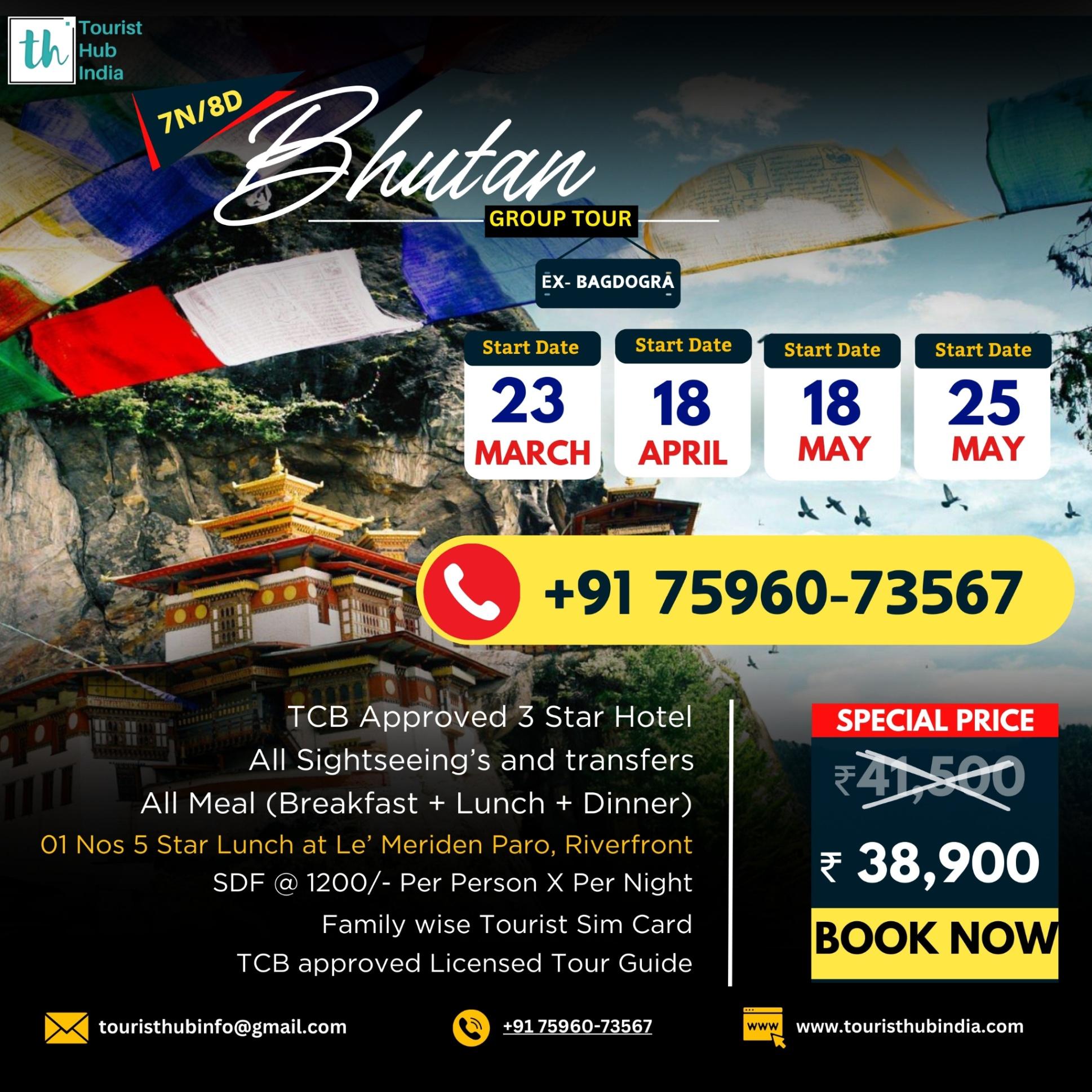 BHUTAN GROUP TOUR PACKAGES FROM MUMBAI