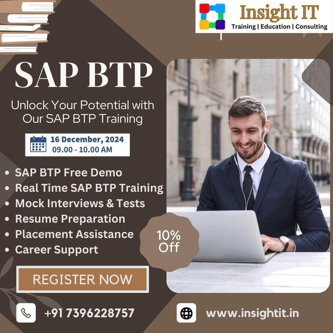 SAP BTP TRAINING IN HYDERABAD - INSIGHT IT
