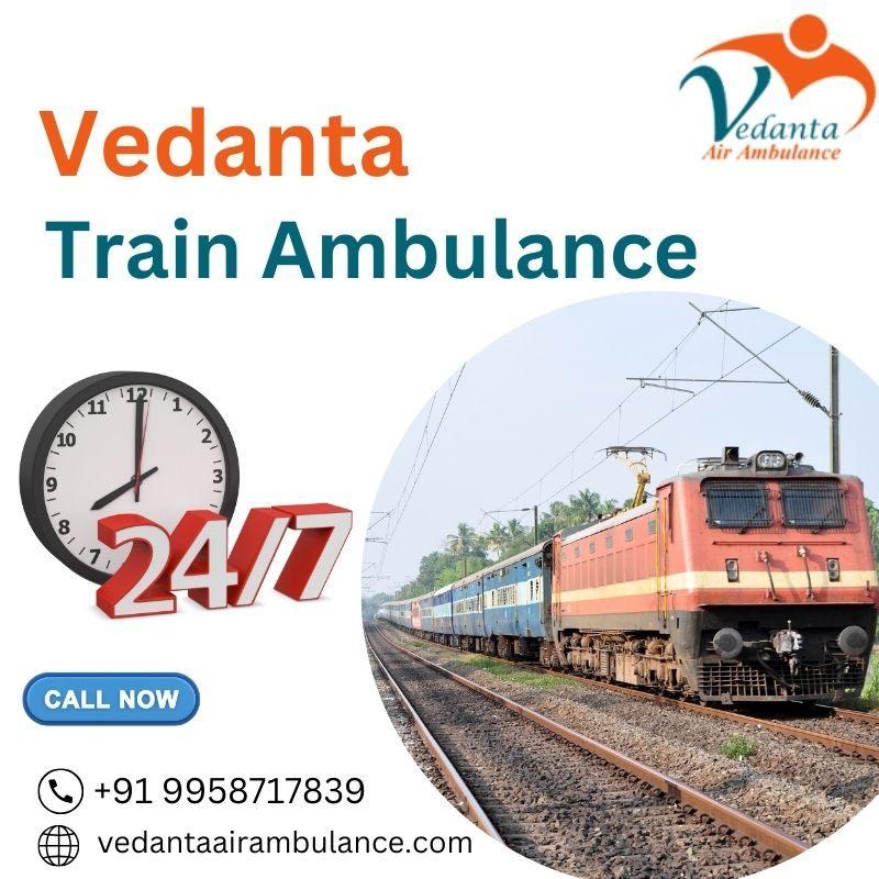 Vedanta is the Best Choice for Train Ambulance Service in Delhi for Emergencies.
