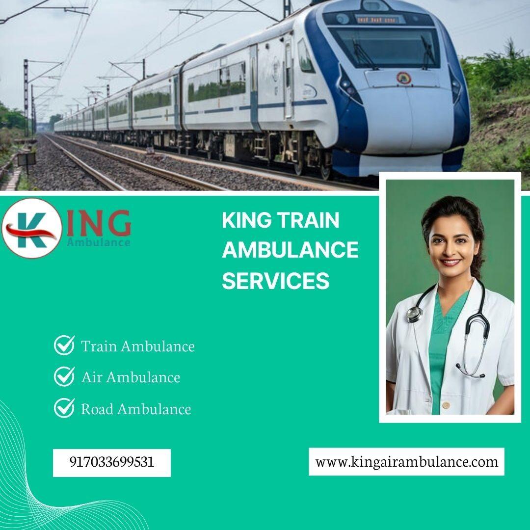 Select King Train Ambulance in Patna for available life support equipment
