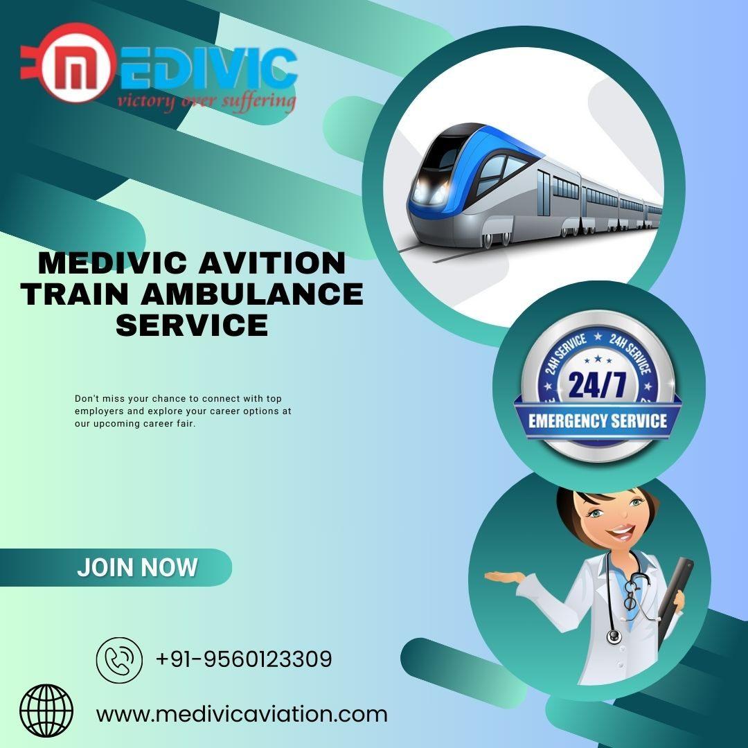 Book Medivic Aviation Train Ambulance Service in Ranchi 