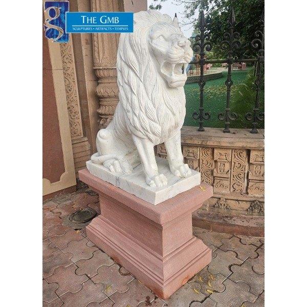 Marble Lion Statues in Ahmedabad
