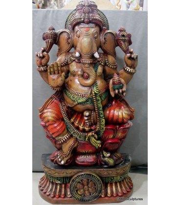 Wooden Ganesh Statues