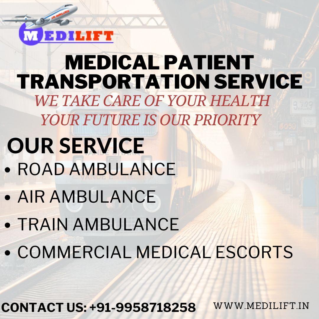 Medilift train ambulance service that can easily shift patients