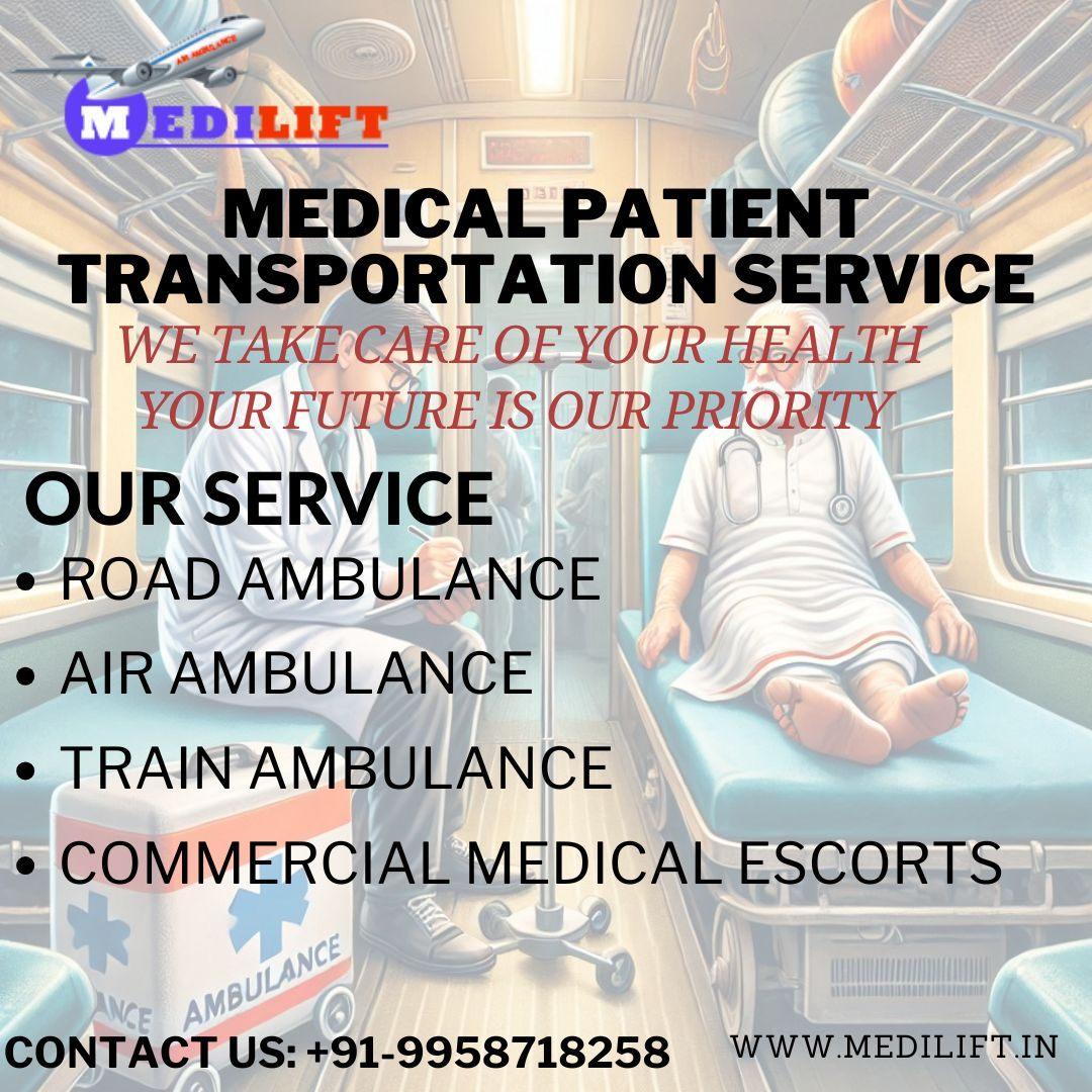 Medilift Train Ambulance in Jamshedpur Offers the Safest Transfer Experience