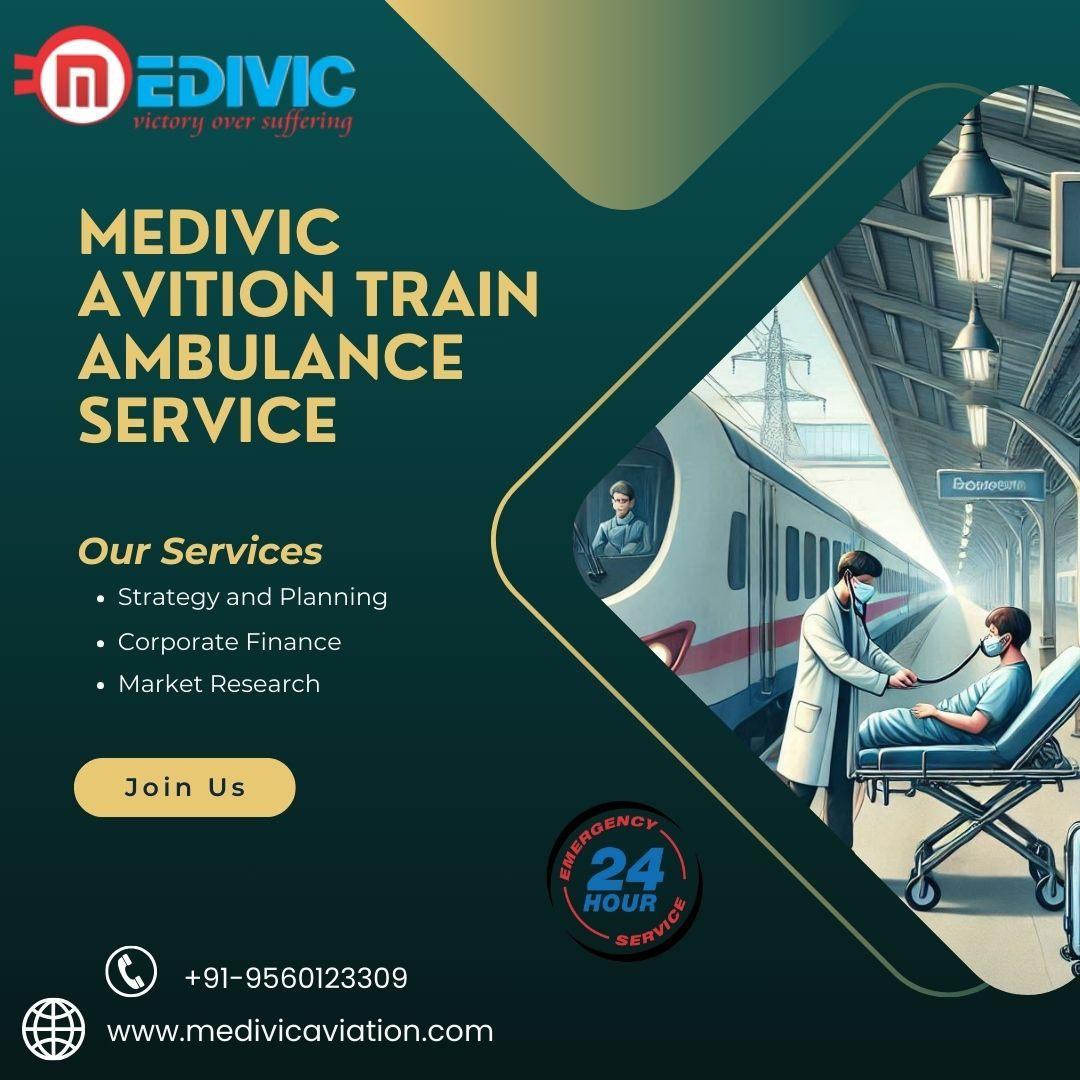 Medivic Aviation Train Ambulance Service in Jamshedpur Provides 