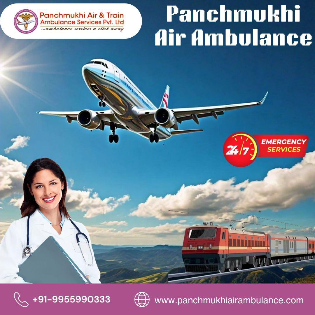 Use Panchmukhi Air and Train Ambulance Services in Dibrugarh with Medical Care