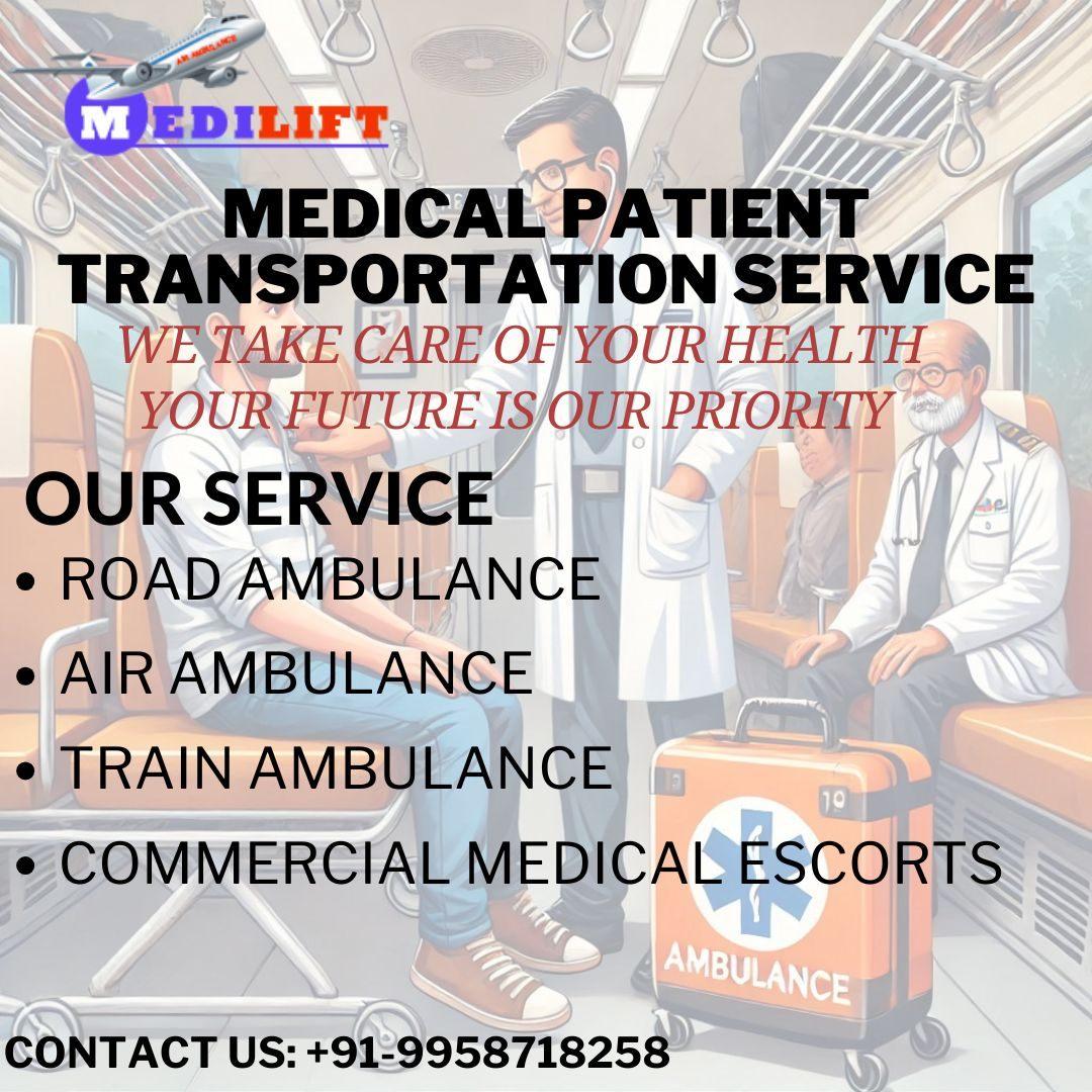 Use Medilift Train Ambulance in Patna for Life-saving Transfer