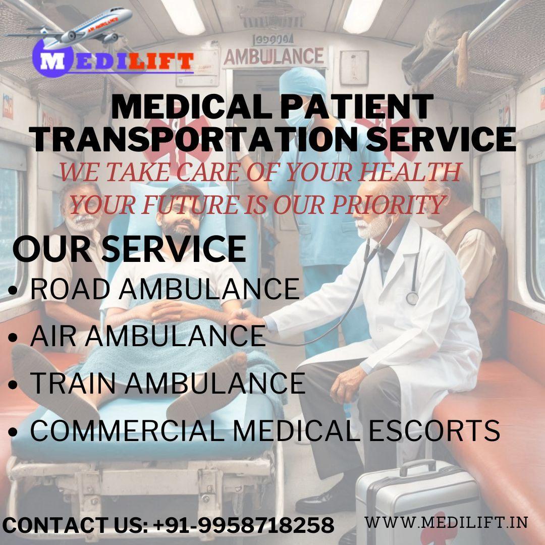 Medilift Train Ambulance provides the best way of medical transportation 