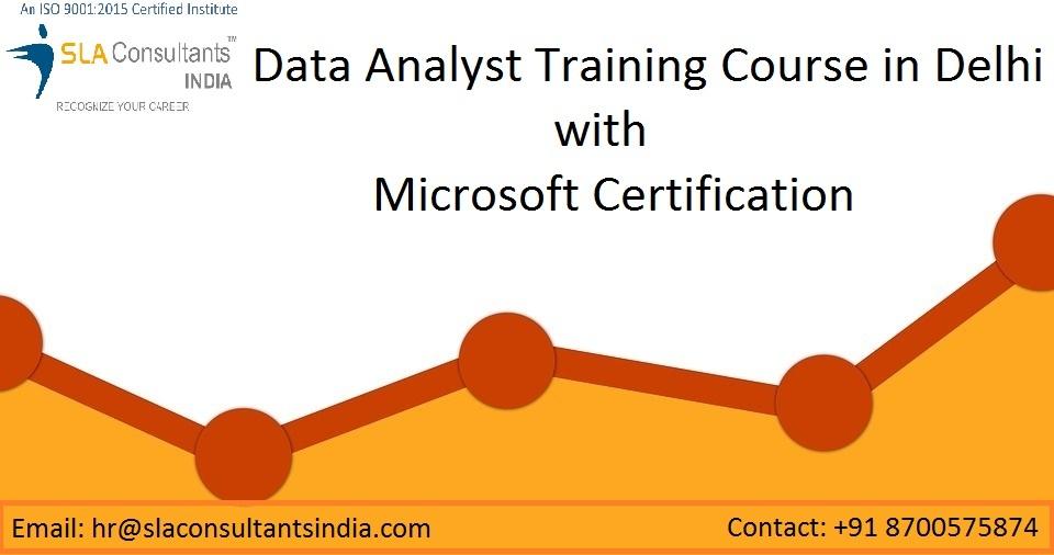 Best Data Analyst Training Course in Delhi, Microsoft Certification, with Job 