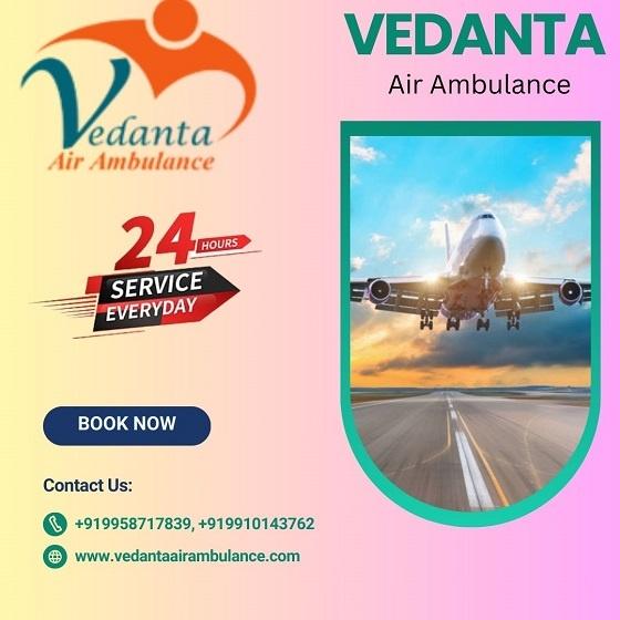 Pick Affordable Price Vedanta Air Ambulance in Bagdogra with Medical Service