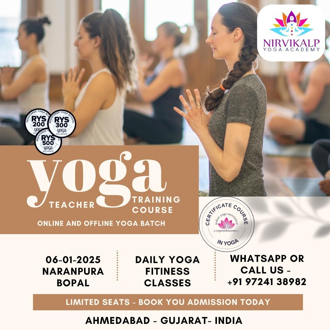 Certified Yoga Teacher Training Course by Nirvikalp Yoga Academy, Ahmedabad