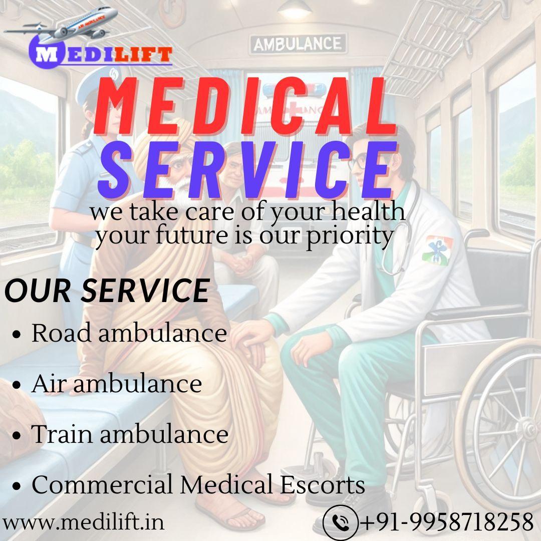 Every year, Medilift Train Ambulance in Patna saves countless lives