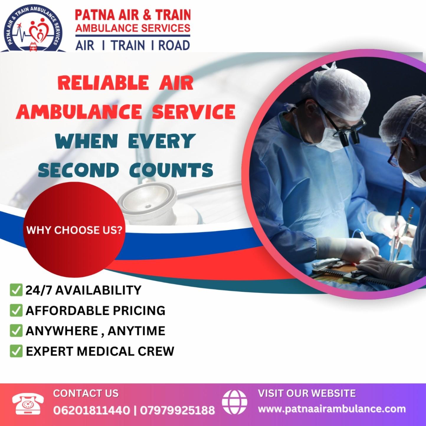 Reliable Air Ambulance service when every second counts- Patna Air Ambulance 