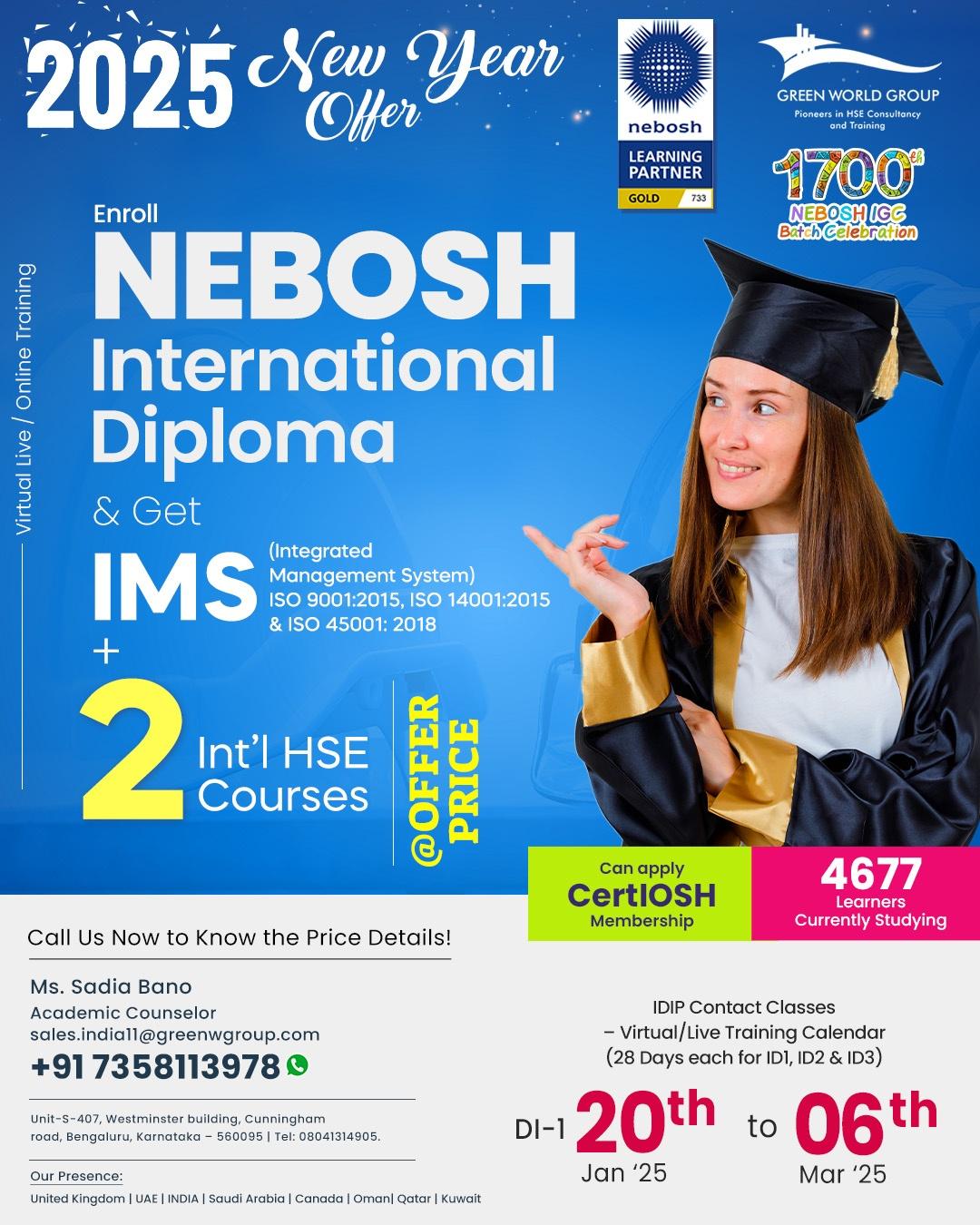  Kickstart 2025 with a New Year Offer on the NEBOSH International Diploma!