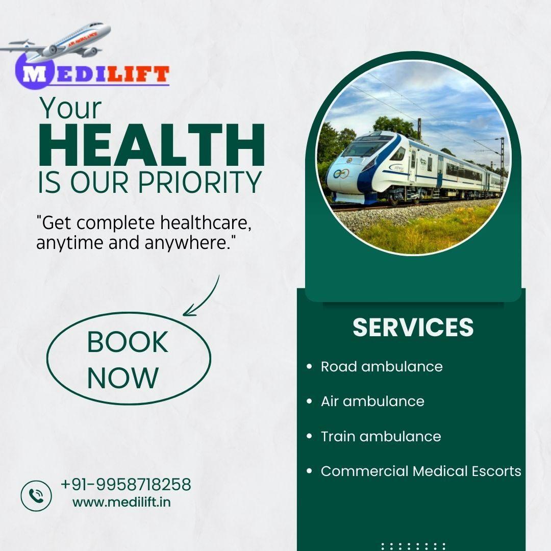 Medilift is the best and fastest Train Ambulance Service in Kolkata