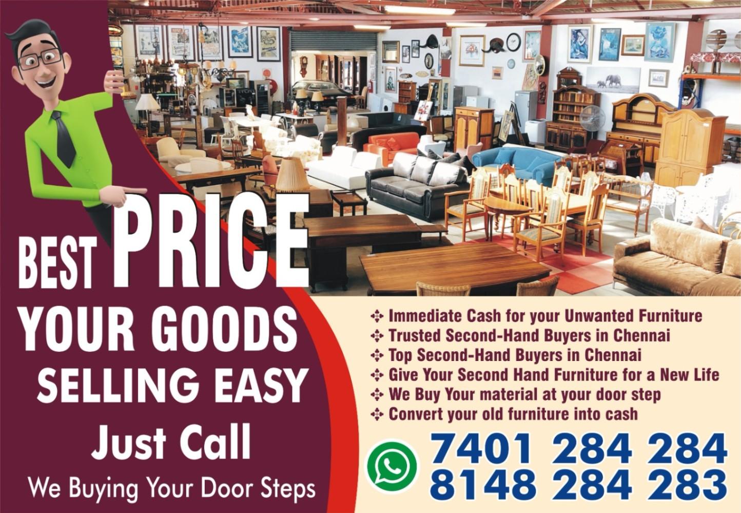 Old Furniture Buyers in Kolathur call me 7401 735 735