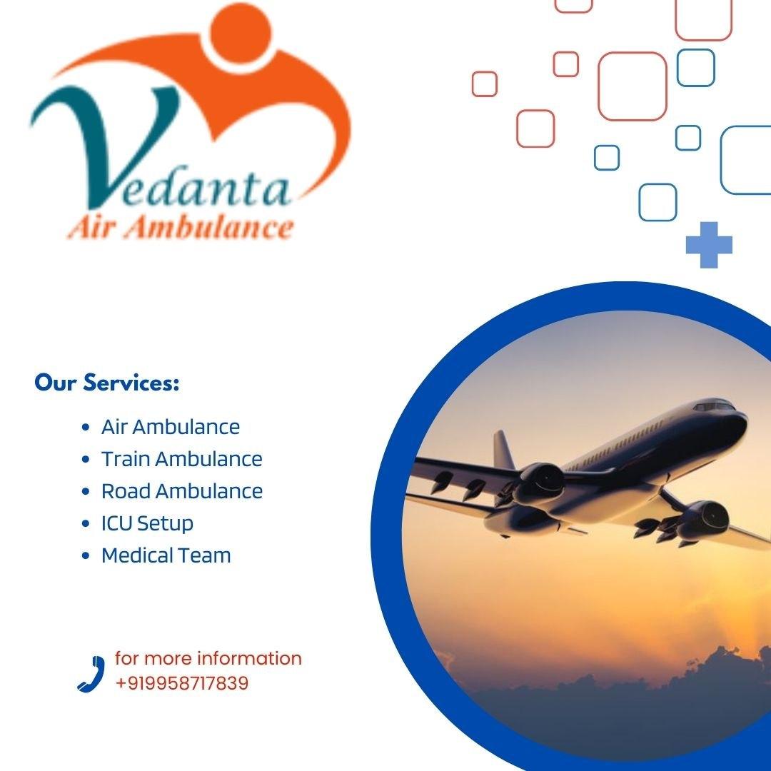 Use Air Ambulance in Ranchi with Matchless Medical Setup by Vedanta