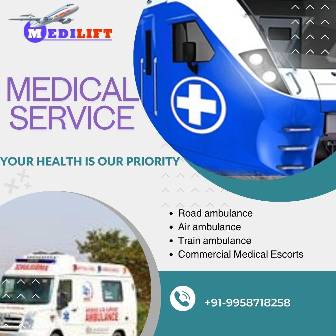 Medilift Train Ambulance in Patna has a Caring and Compassionate Approach